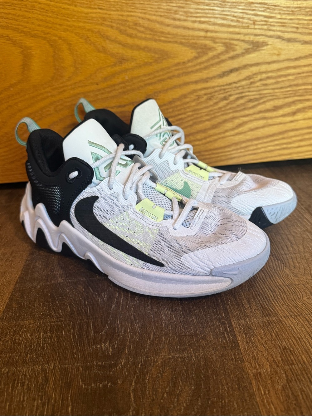 Nike Giannis Immortality 2 White Black Barely Volt Basketball Shoes
